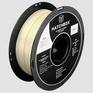 Hatchbox silk and metallic shiny PLA 3D printer filament, Silk White, 1.75 mm 1 kg spool spool