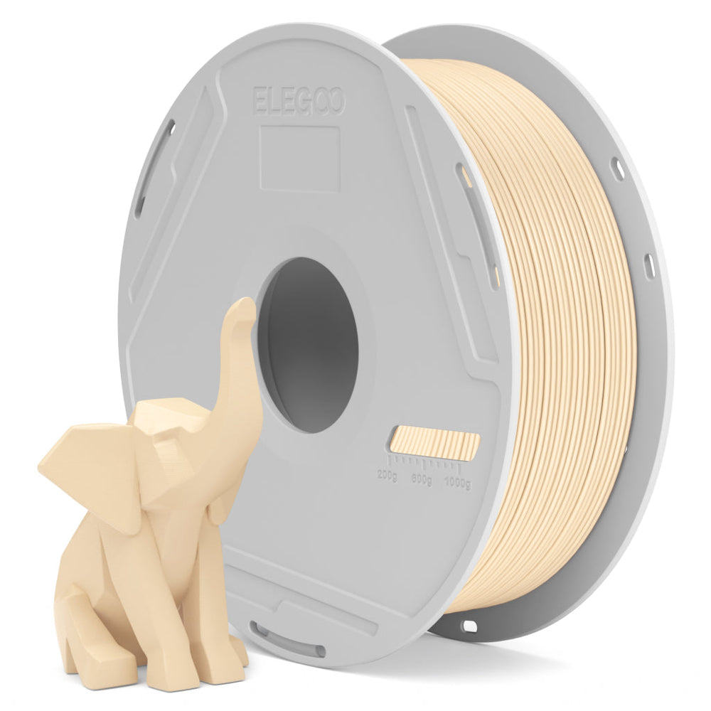 ELEGOO PLA Basic 3D printer filament, Beige, 1.75 mm 1 kg spool