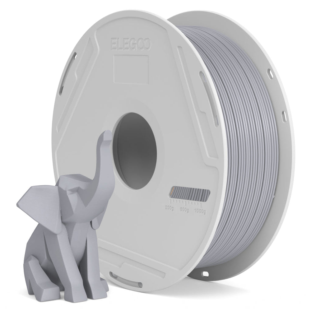 ELEGOO PLA Basic 3D printer filament, Grey, 1.75 mm 1 kg spool