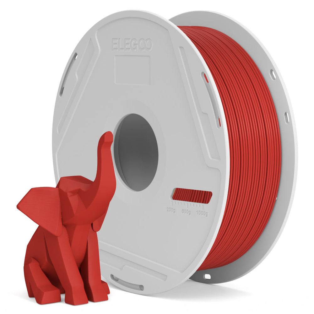 ELEGOO PLA Basic 3D printer filament, Red, 1.75 mm 1 kg spool