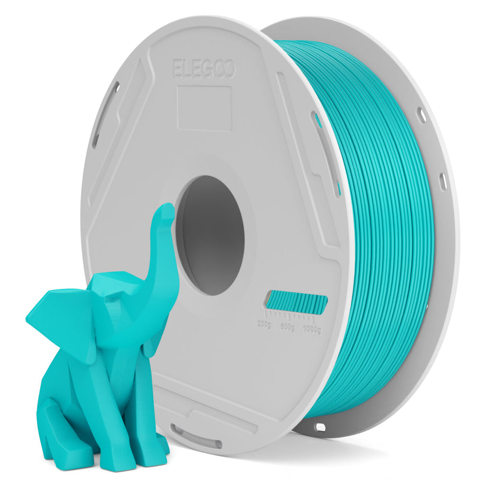 ELEGOO PLA Basic 3D printer filament, Turquoise Green, 1.75 mm 1 kg spool