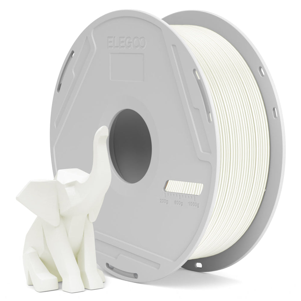 ELEGOO PLA Basic 3D printer filament, White, 1.75 mm 1 kg spool