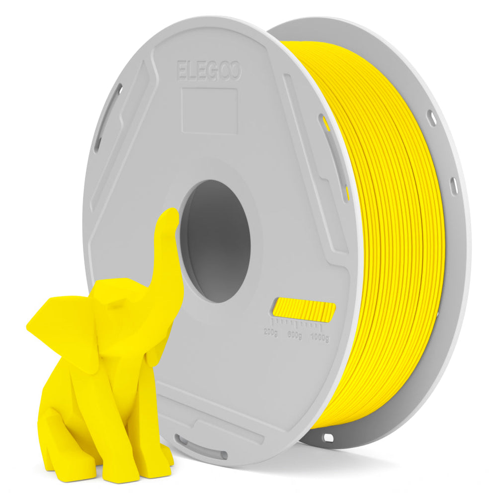 ELEGOO PLA Basic 3D printer filament, Yellow, 1.75 mm 1 kg spool