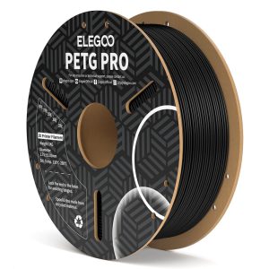 ELEGOO PETG Pro 3D printer filament, Black, 1.75 mm 1 kg spool