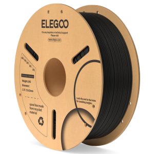 ELEGOO PLA 3D printer filament, Black, 1.75 mm 1 kg spool