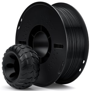 ELEGOO TPU 95A 3D printer filament, Black, 1.75 mm 1 kg spool