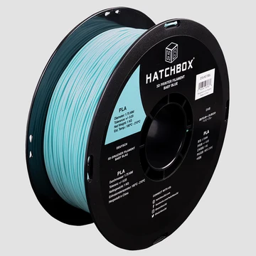 Hatchbox PLA 3D printer filament, Baby Blue, 1.75 mm 1 kg spool