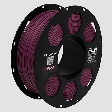 Hatchbox PLA 3D printer filament, Eggplant Purple, 1.75 mm 1 kg spool